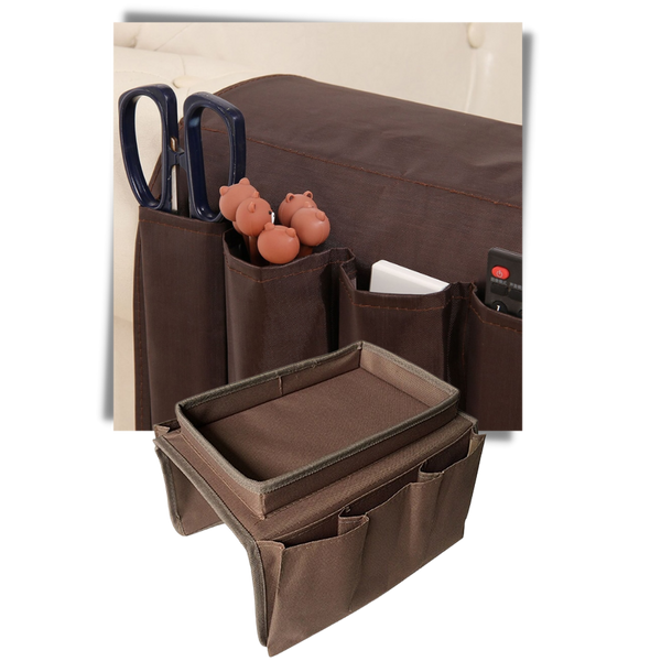 Sofa Arm Hanging Storage Bag With Large Capacity And Easy Access