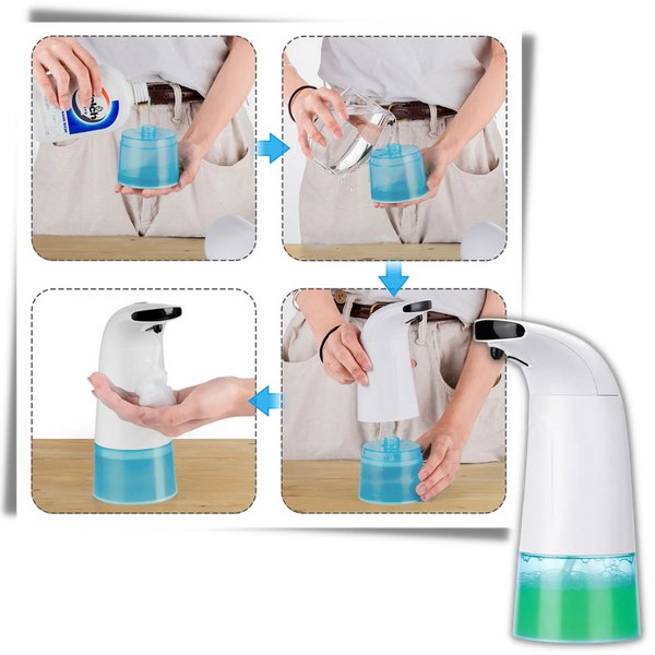 Touchless Foaming Soap Dispenser With Infrared Sensor For Clean Hands