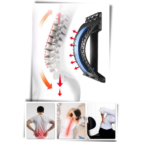Back Stretcher Massager Device For Pain Relief And Flexibility