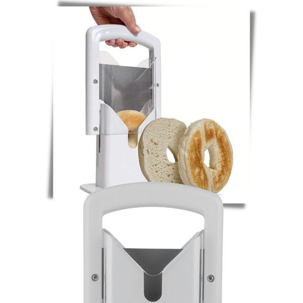 Portable Bagel Cutter For Safe Even Slices On The Go Everyday