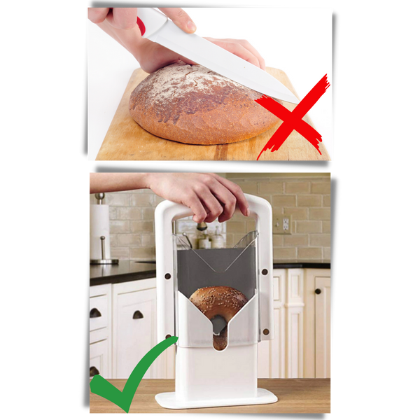 Portable Bagel Cutter For Safe Even Slices On The Go Everyday