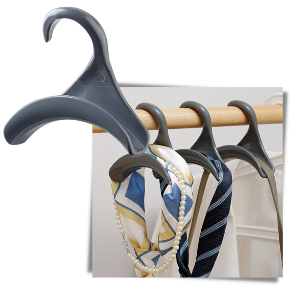 Curved Bag Hanger Hooks Two Pack For Efficient Closet Organization