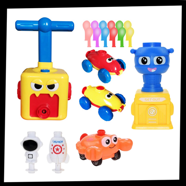Balloon Car Launcher For Safe, Educational Play No Batteries Required