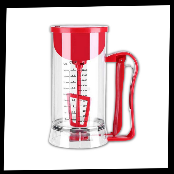 Cordless Batter Mixer With Measuring Scale For Precise Dispensing
