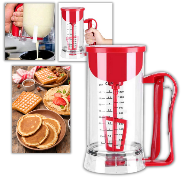 Cordless Batter Mixer With Measuring Scale For Precise Dispensing