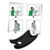 Beard Shaving Apron For Mess Free Bathroom Cleanup