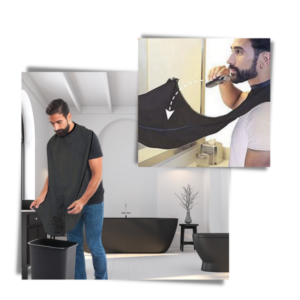 Beard Shaving Apron For Mess Free Bathroom Cleanup