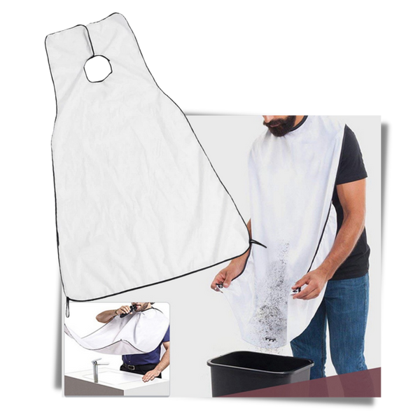Beard Shaving Apron For Mess Free Bathroom Cleanup