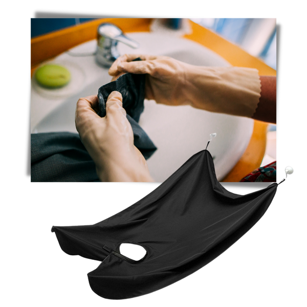 Beard Shaving Apron For Mess Free Bathroom Cleanup
