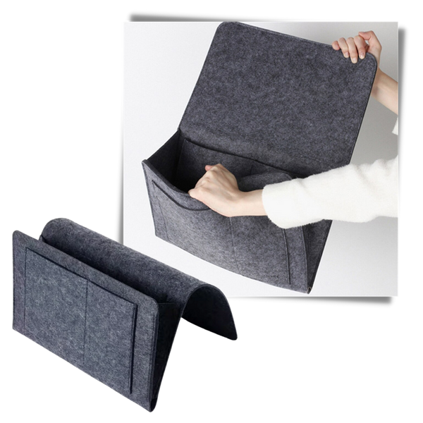 Non Slip Pocket Organizer For Bedside And Couch With Large Capacity