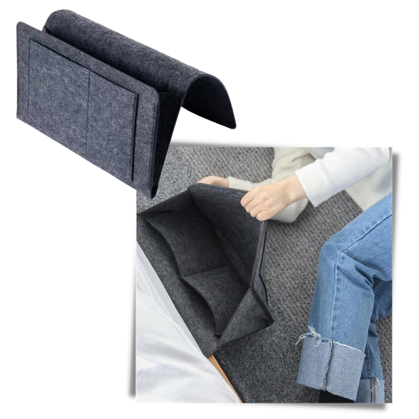 Non Slip Pocket Organizer For Bedside And Couch With Large Capacity