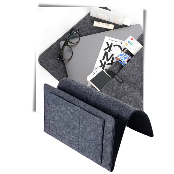 Non Slip Pocket Organizer For Bedside And Couch With Large Capacity