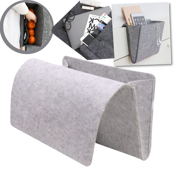 Non Slip Pocket Organizer For Bedside And Couch With Large Capacity