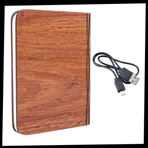 Premium Rechargeable Wooden Reading Lamp For Nighttime Reading