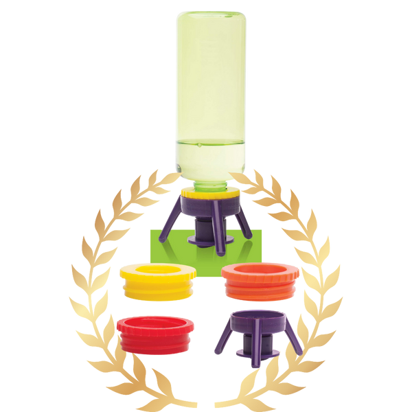 Bottle Stand Caps For Thick Liquids Reusable Dispensing Solution