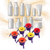 Bottle Stand Caps For Thick Liquids Reusable Dispensing Solution