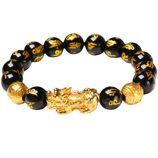Obsidian Feng Shui Bracelet For Energy And Positivity Unisex