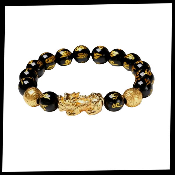 Obsidian Feng Shui Bracelet For Energy And Positivity Unisex