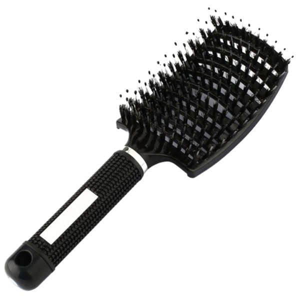 Natural Boar Bristle Hairbrush For Relaxing Scalp Massage