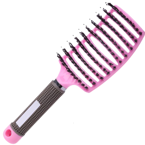 Natural Boar Bristle Hairbrush For Relaxing Scalp Massage