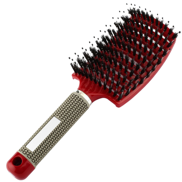 Natural Boar Bristle Hairbrush For Relaxing Scalp Massage