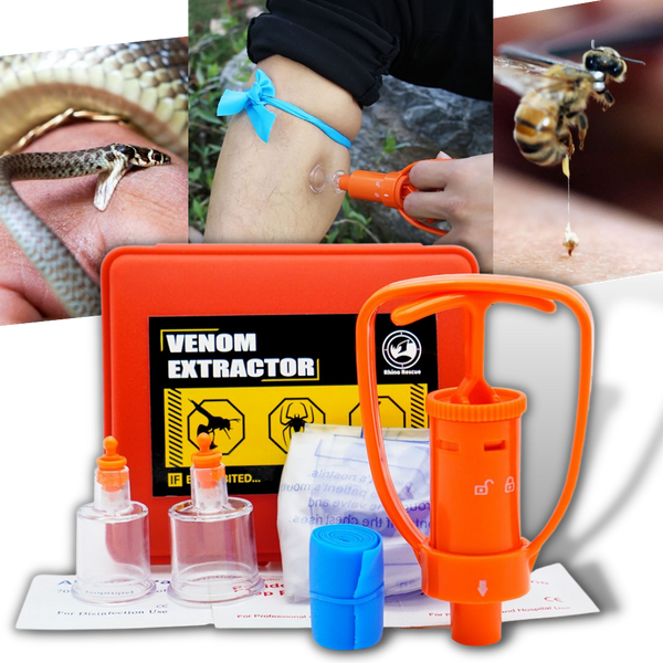 Essential Portable Venom Extraction Kit For Rapid Bite First Aid