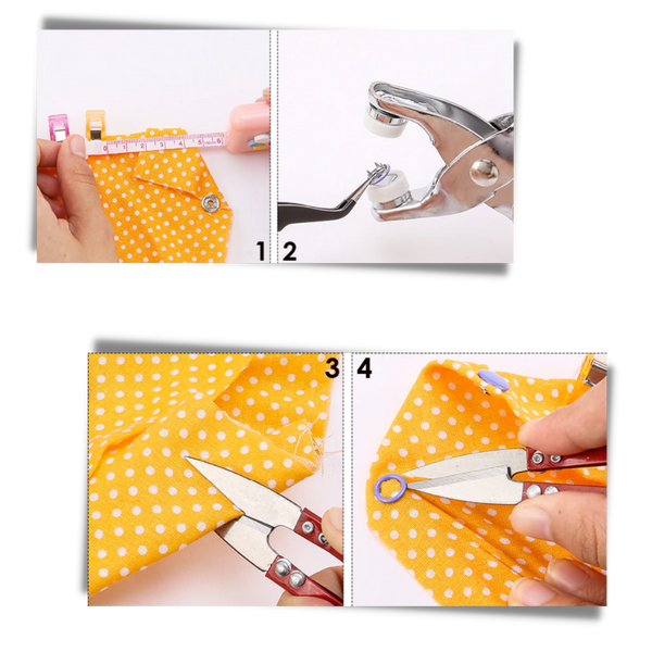 Easy Button Fastener Plier Kit For Versatile Sewing Projects