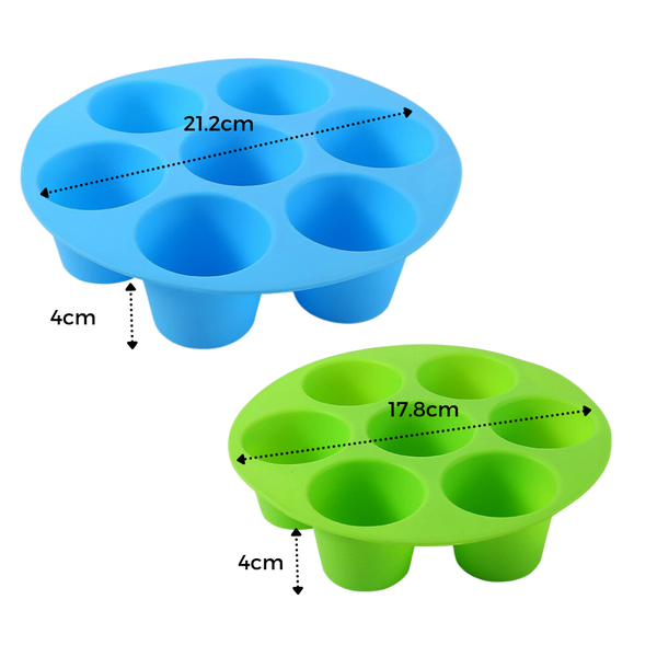 Nonstick Silicone Cupcake Tray For Easy Baking And Cleanup
