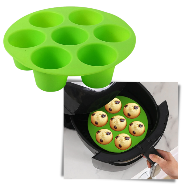 Nonstick Silicone Cupcake Tray For Easy Baking And Cleanup