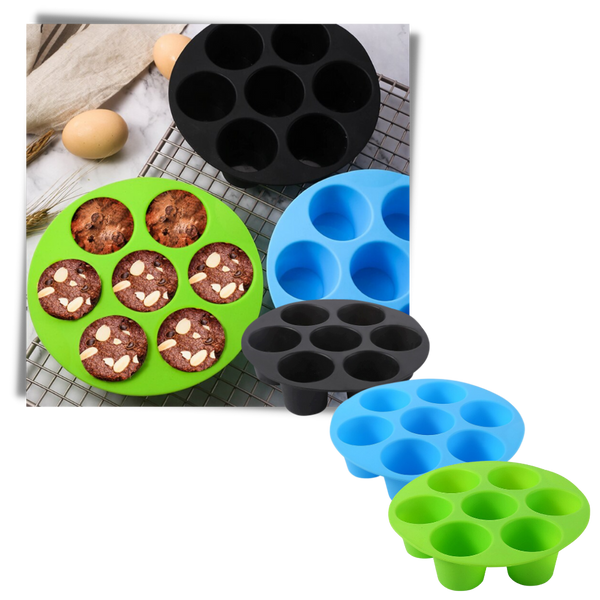 Nonstick Silicone Cupcake Tray For Easy Baking And Cleanup