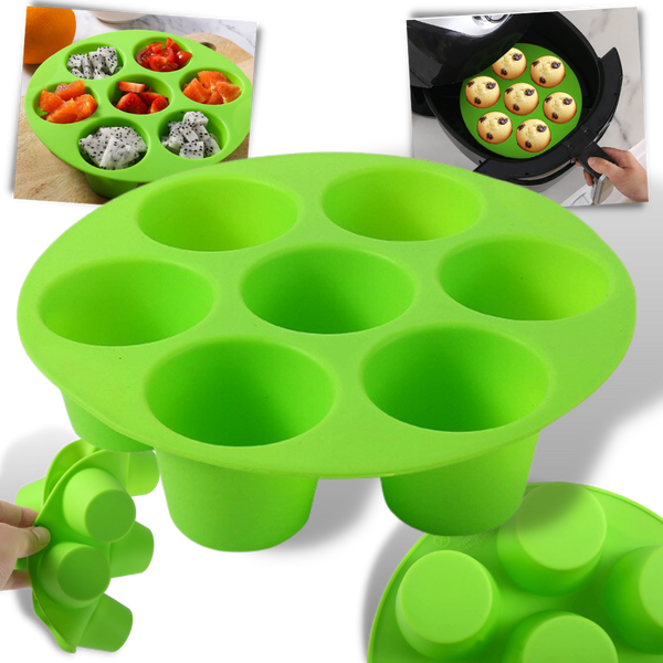 Nonstick Silicone Cupcake Tray For Easy Baking And Cleanup