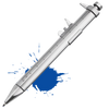 Compact Caliper Ballpoint Pen With Built In Measuring Scale