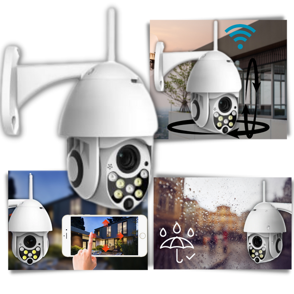Weatherproof Wireless Security Camera With Night Vision And Two Way Audio