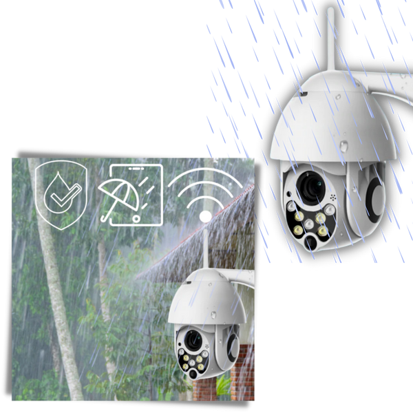 Weatherproof Wireless Security Camera With Night Vision And Two Way Audio