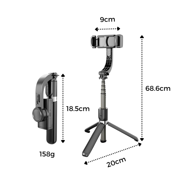 Three In One Phone Gimbal Stabilizer For Smooth Pro Footage