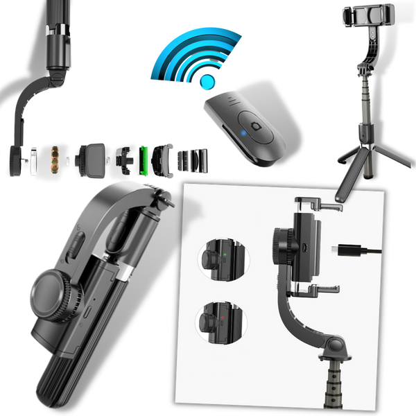 Three In One Phone Gimbal Stabilizer For Smooth Pro Footage