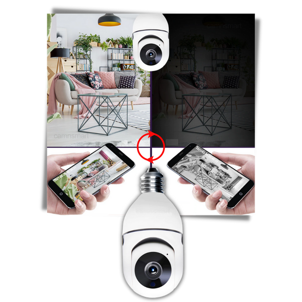 HD Camera Bulb for Remote Monitoring and Easy Installation