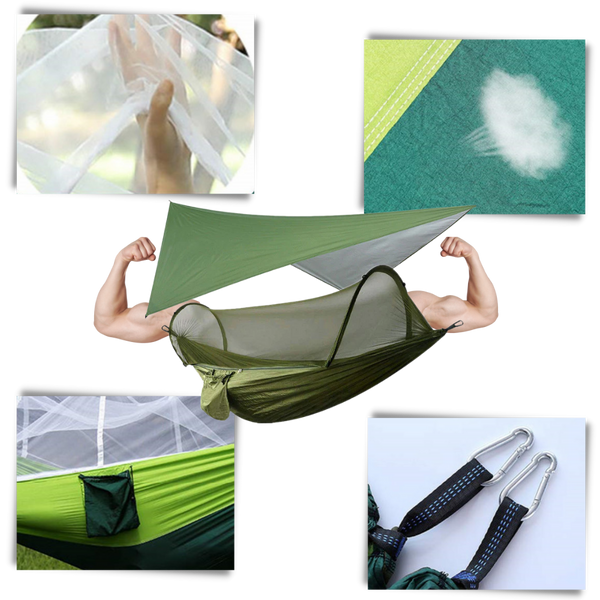 Waterproof Camping Hammock Tent With Bug Protection And Easy Setup