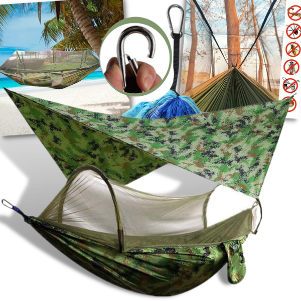 Waterproof Camping Hammock Tent With Bug Protection And Easy Setup