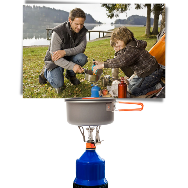 Compact Gas Camping Stove With Adjustable Flame For Easy Outdoor Cooking