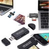 Three In One USB Memory Card Reader For Ultra Fast File Transfer