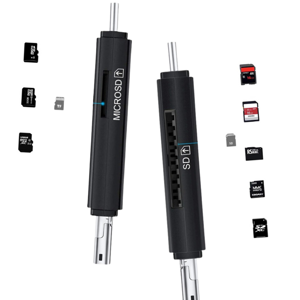 Three In One USB Memory Card Reader For Ultra Fast File Transfer