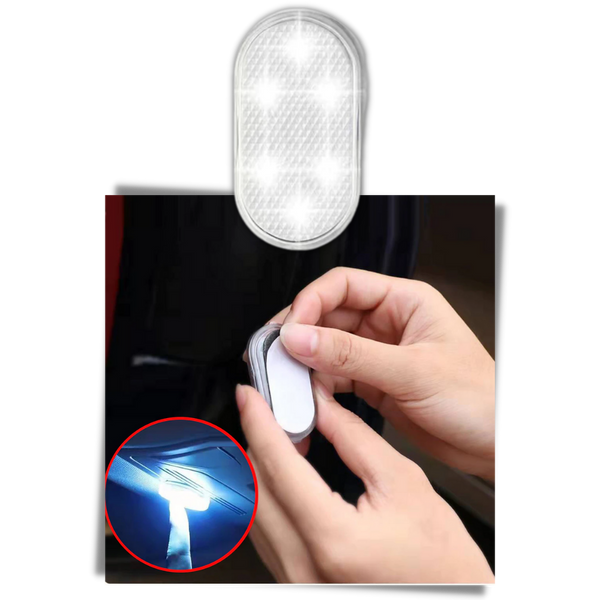Sensor Activated Wireless Car LED for Clearer Interior Lighting
