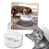 Cat Water Fountain With LED Light And Purification System