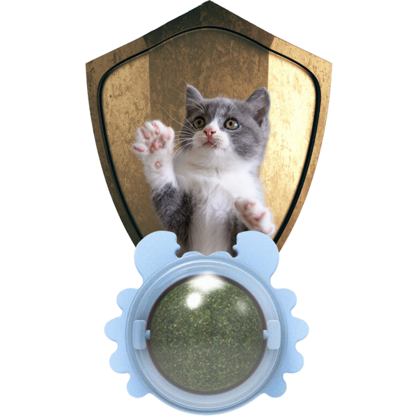 Minty Rotating Cat Ball Toy For Engaging Play And Furniture Protection