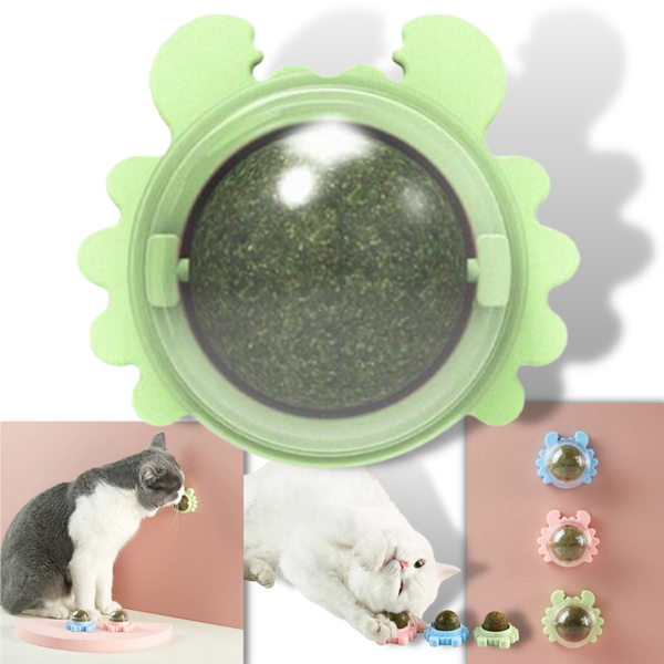 Minty Rotating Cat Ball Toy For Engaging Play And Furniture Protection