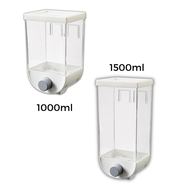 Adhesive Wall Mounted Cereal Dispenser With Dustproof Design
