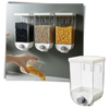 Adhesive Wall Mounted Cereal Dispenser With Dustproof Design