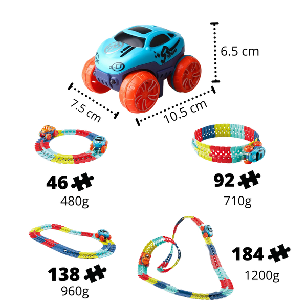Modular Rail Car Toy With Safe Easy Assembly And Interchangeable Car Shells