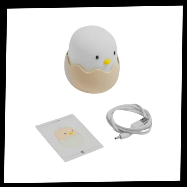 Chick Night Light With Touch Dimming Soothing Warm Glow USB Rechargeable